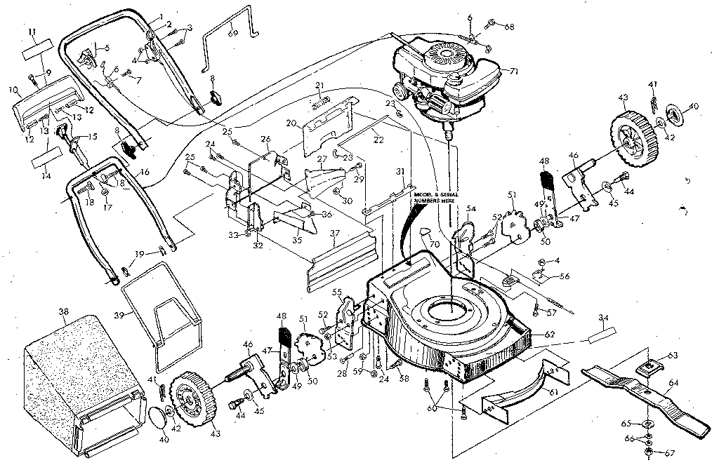 Craftsman 917372230 main frame diagram