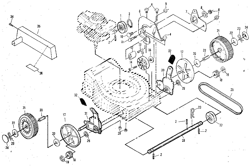 Craftsman 917372230 drive assembly diagram