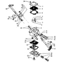 Poulan PRO-325 carburetor ass'y. #503-281501 diagram
