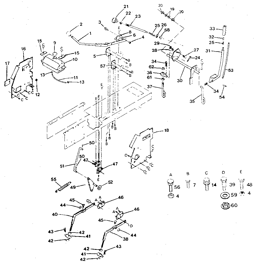 Craftsman 917254622 lift adjustment diagram