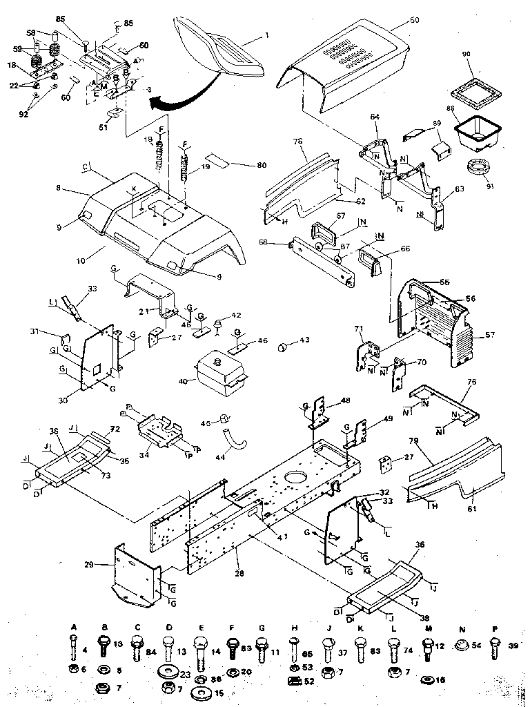 Craftsman 917254660 chassis and enclosures diagram