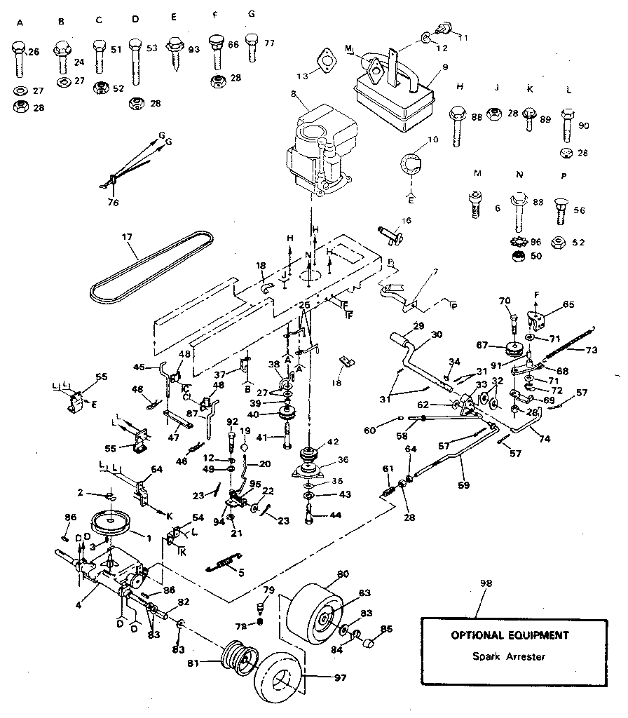 Craftsman 917254660 drive diagram