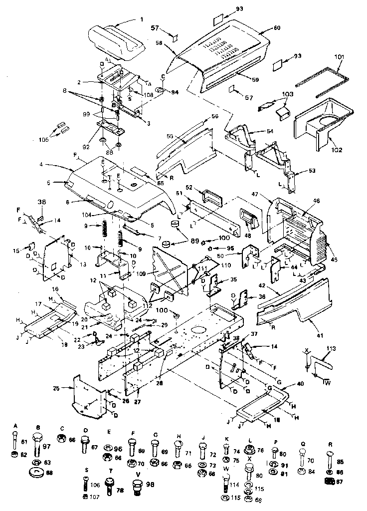 Craftsman 917254760 chassis and enclosures diagram