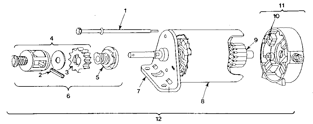 Craftsman 917254660 starter - motor diagram