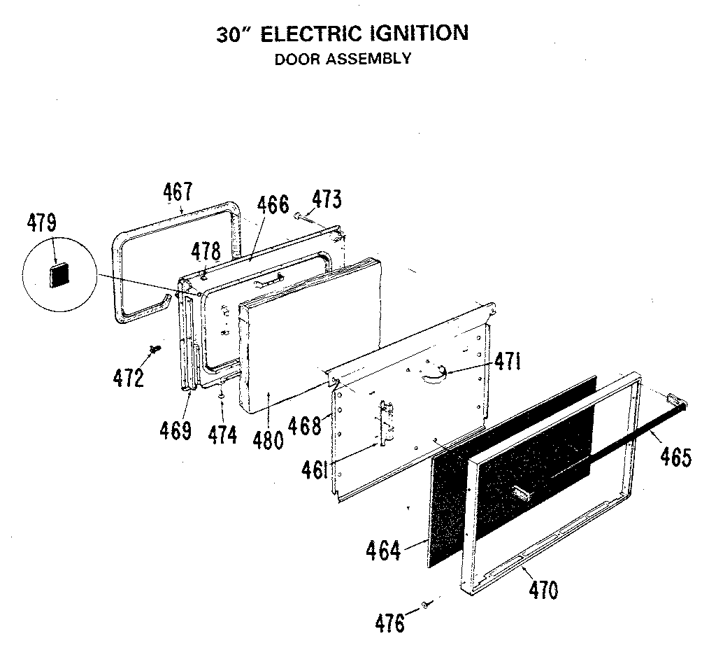 GE JGBP24GEJ2 door assembly diagram