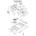 GE JGBP26GEJ6 control panel and cooktop diagram
