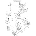 GE JGBP26GEJ6 burner assembly diagram