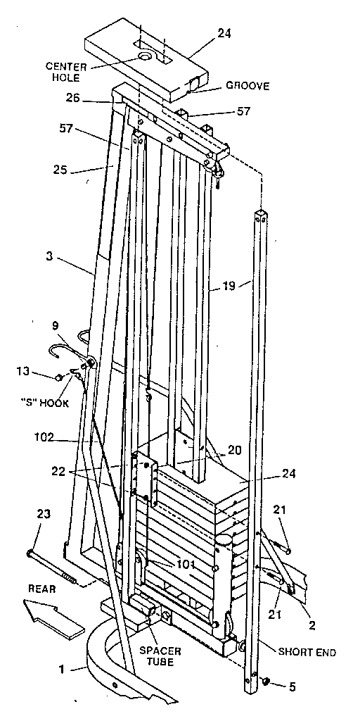 DP 15-7060 base tube assembly diagram
