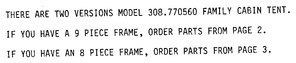 Sears 308770560 model notes diagram