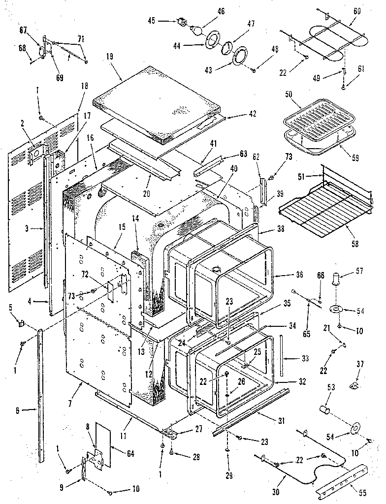 Kenmore 2784288813 body section diagram