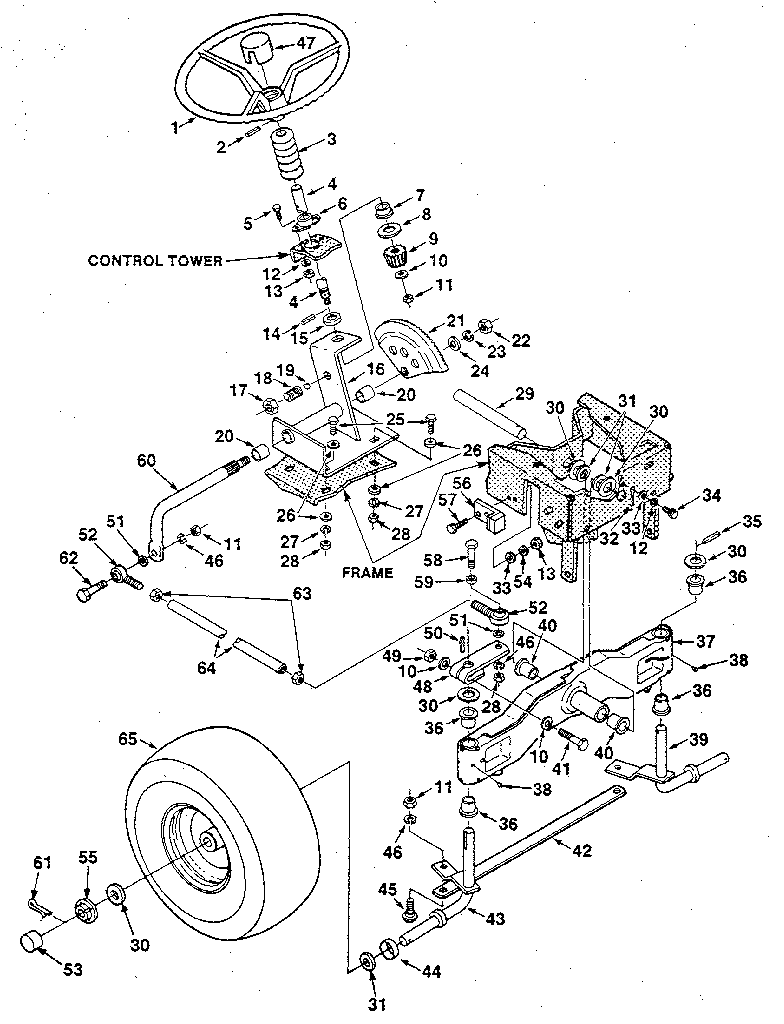 Jacobsen UT33016 fig. 3 steering linkage diagram