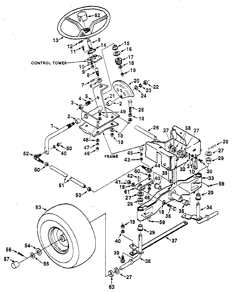 Jacobsen UT33013 steering linkage diagram