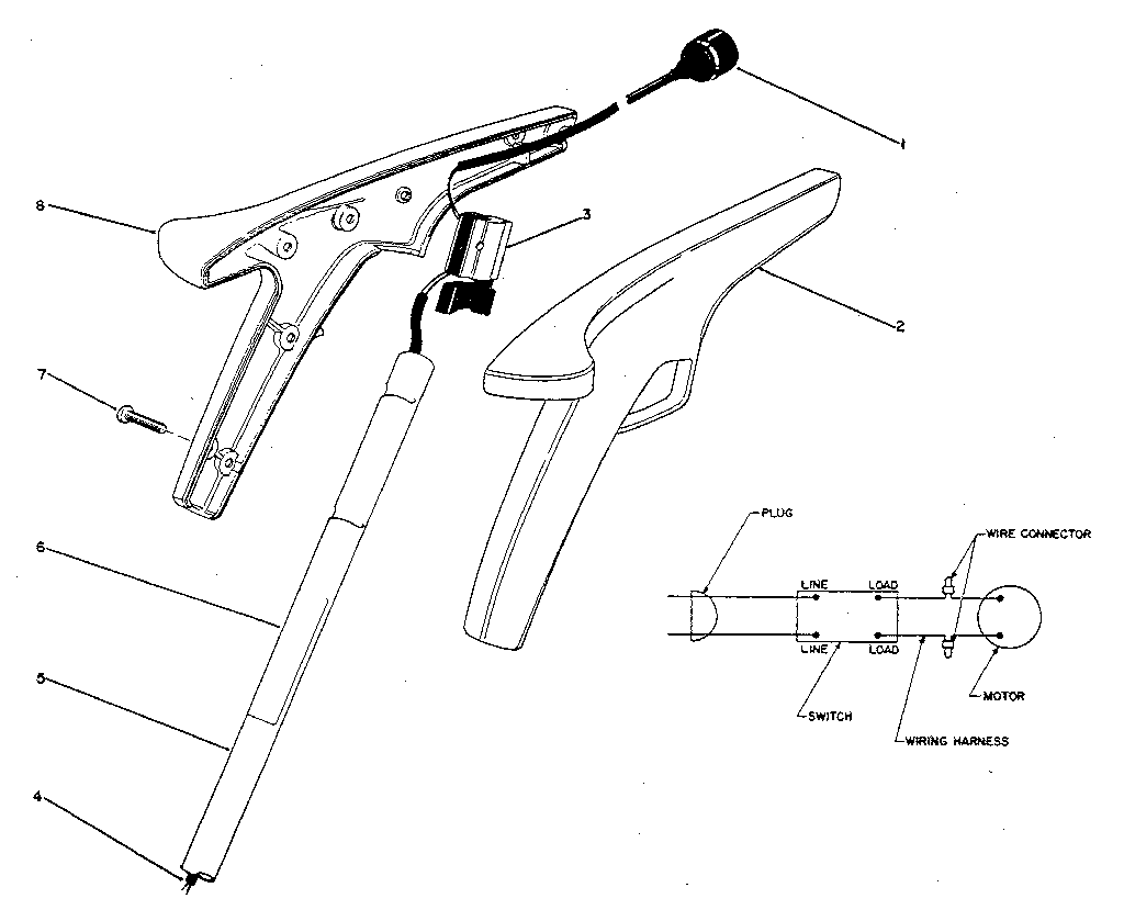 Toro 910 handle assembly diagram