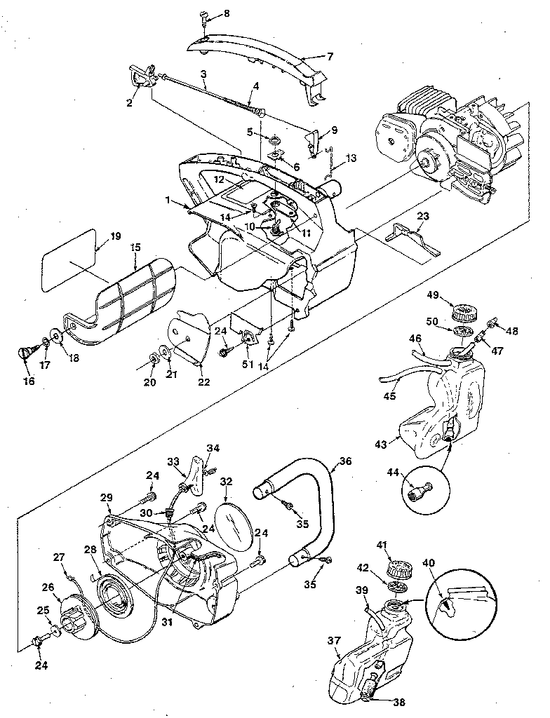 Homelite SUPER 2-UT10653 figure 1 diagram