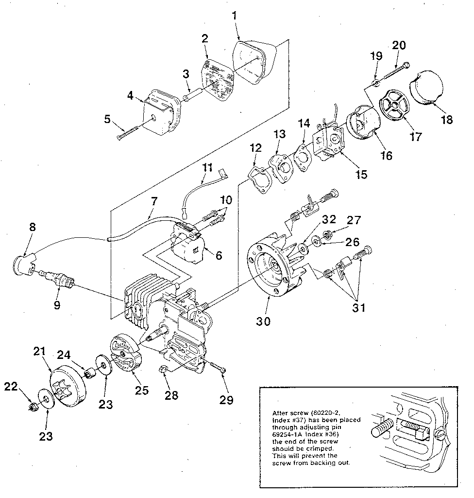 Homelite SUPER 2-UT10653 figure 2 diagram