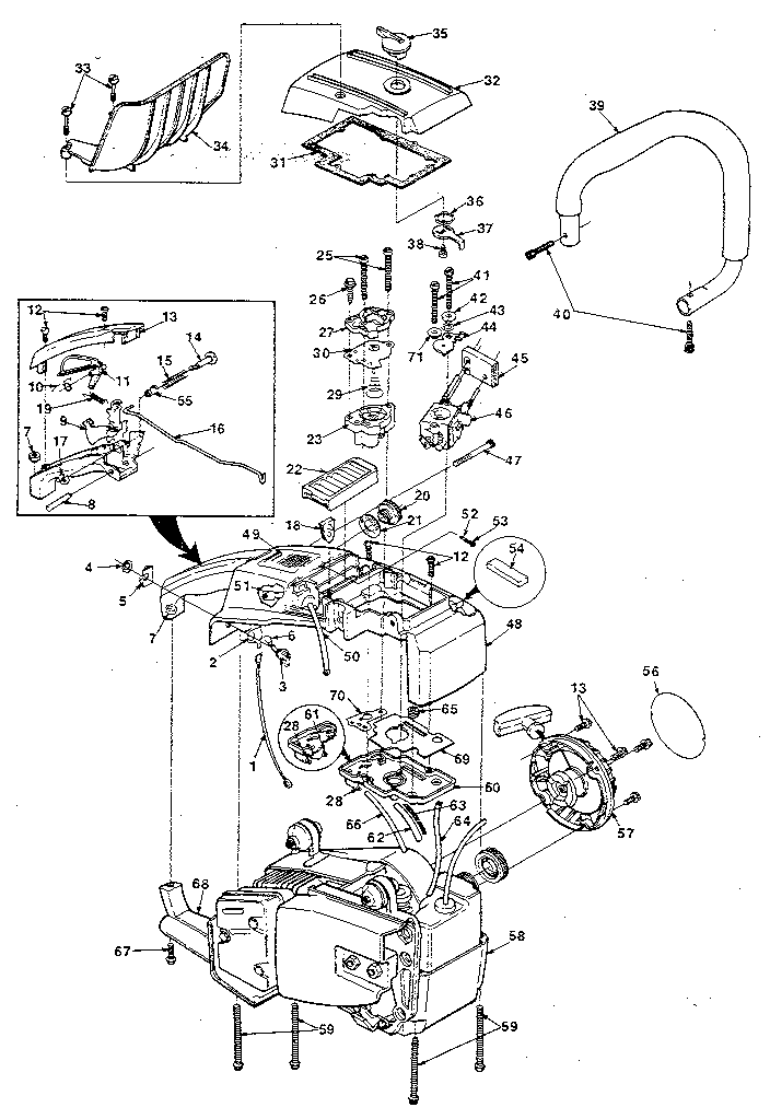 Homelite 330-UT10604A figure 1 diagram