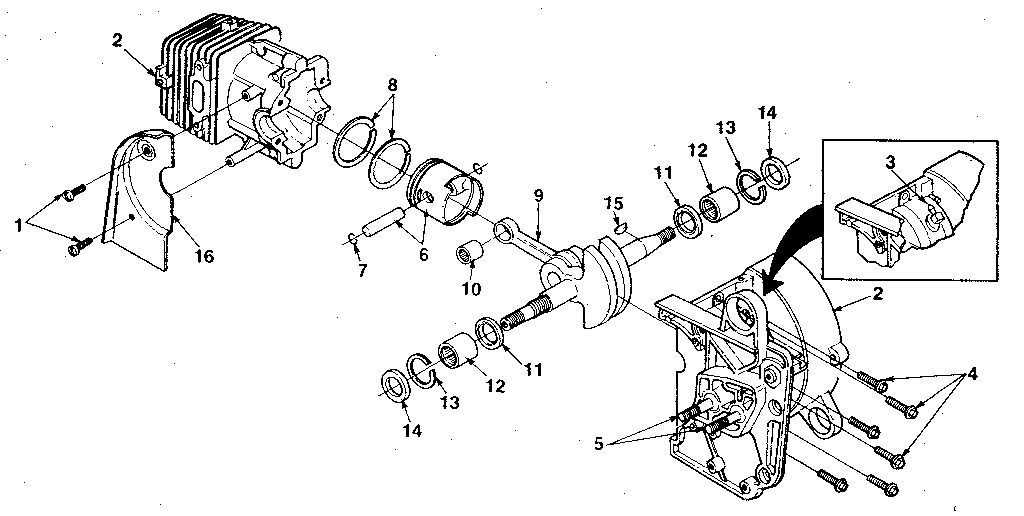 Homelite 330-UT10604A figure 4 diagram