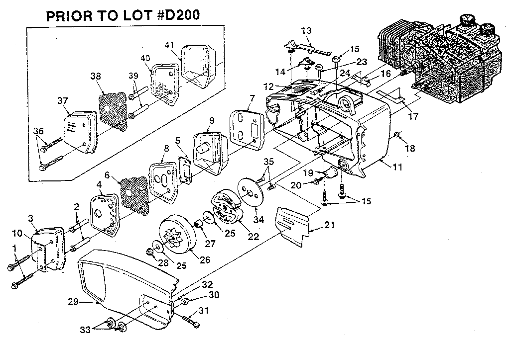 Homelite 240-HG figure 2 diagram