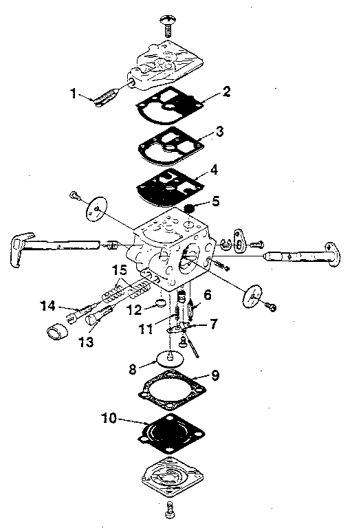 Homelite 240-HG carburetor a-96352-a (zama c-1s-h4) diagram