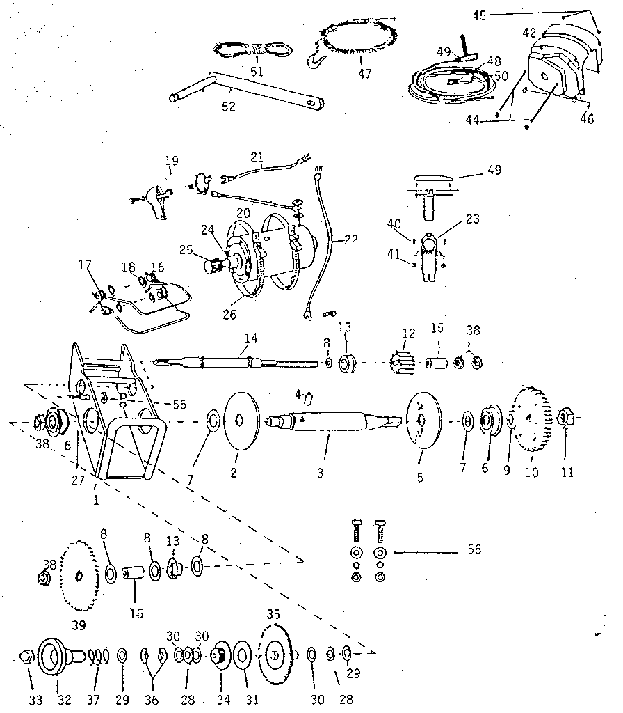 Powerwinch 712-A electric winch diagram