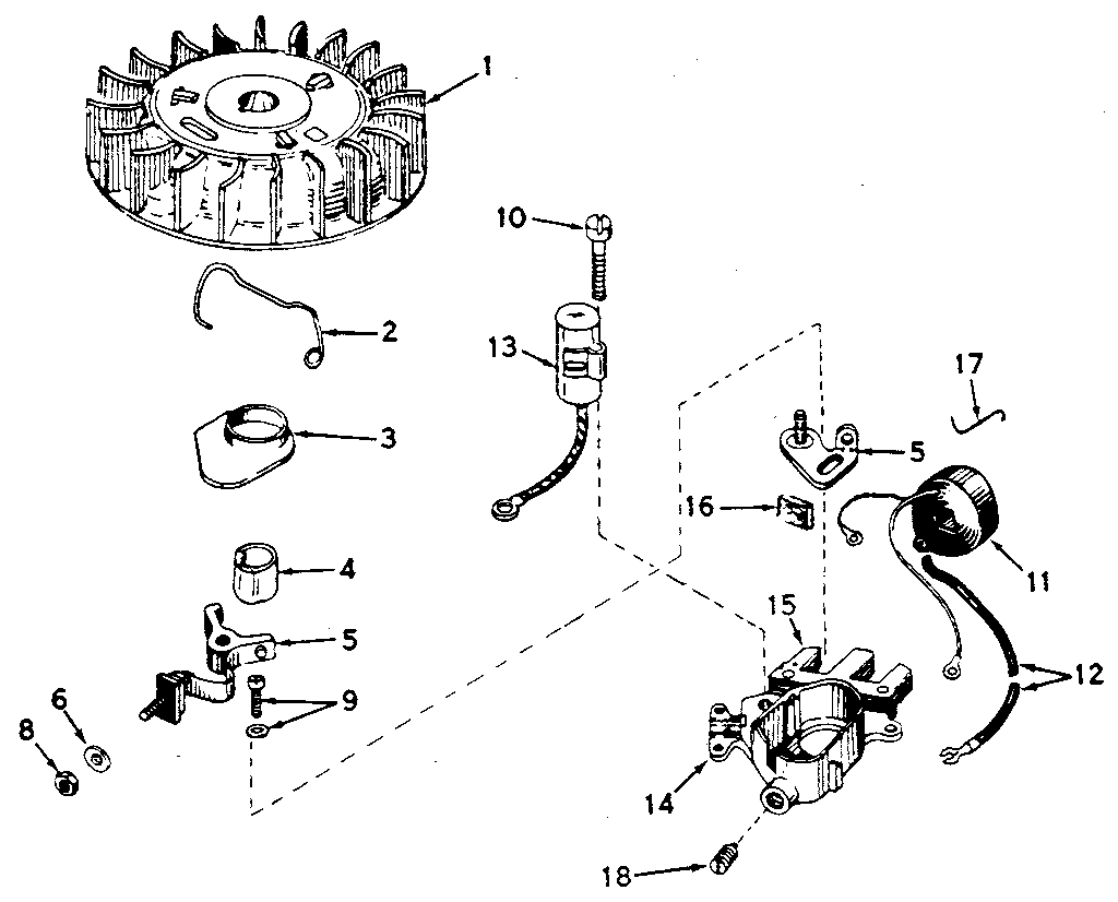 Craftsman 217586612 magneto assembly & parts list diagram