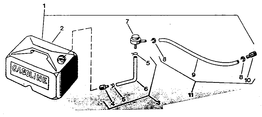 Craftsman 217586613 remote fuel tank assembly diagram