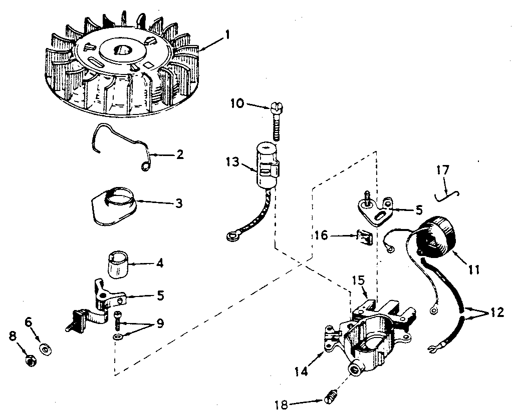 Craftsman 217586613 magneto assembly diagram