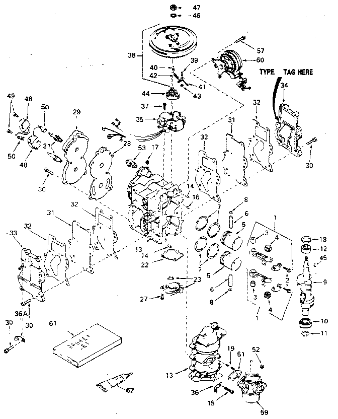 Craftsman 217586360 engine assembly diagram
