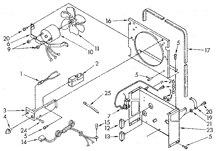 Kenmore 106859301 air flow and control diagram