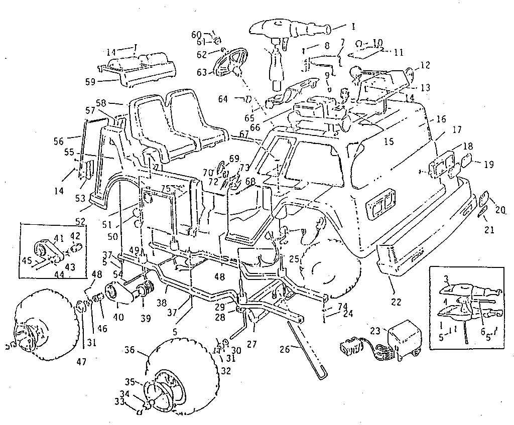 Sears 86596 replacement parts diagram