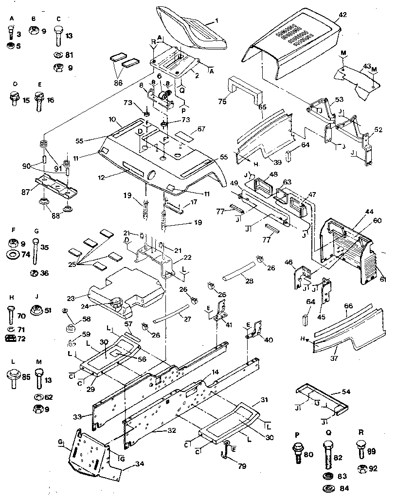 Craftsman 917255916 chassis and enclosures diagram