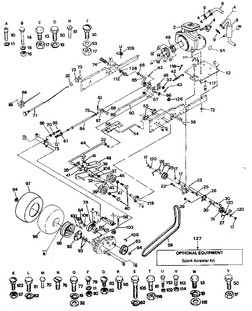 Craftsman 917255916 ground drive diagram