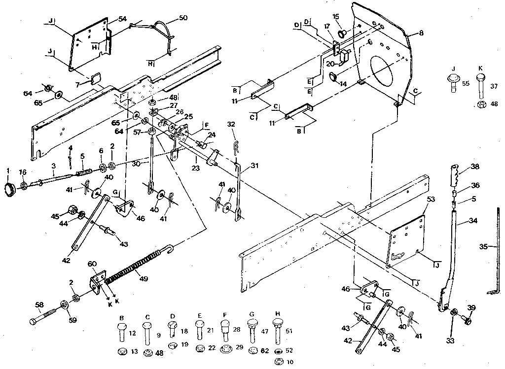 Craftsman 917255916 mower lift diagram