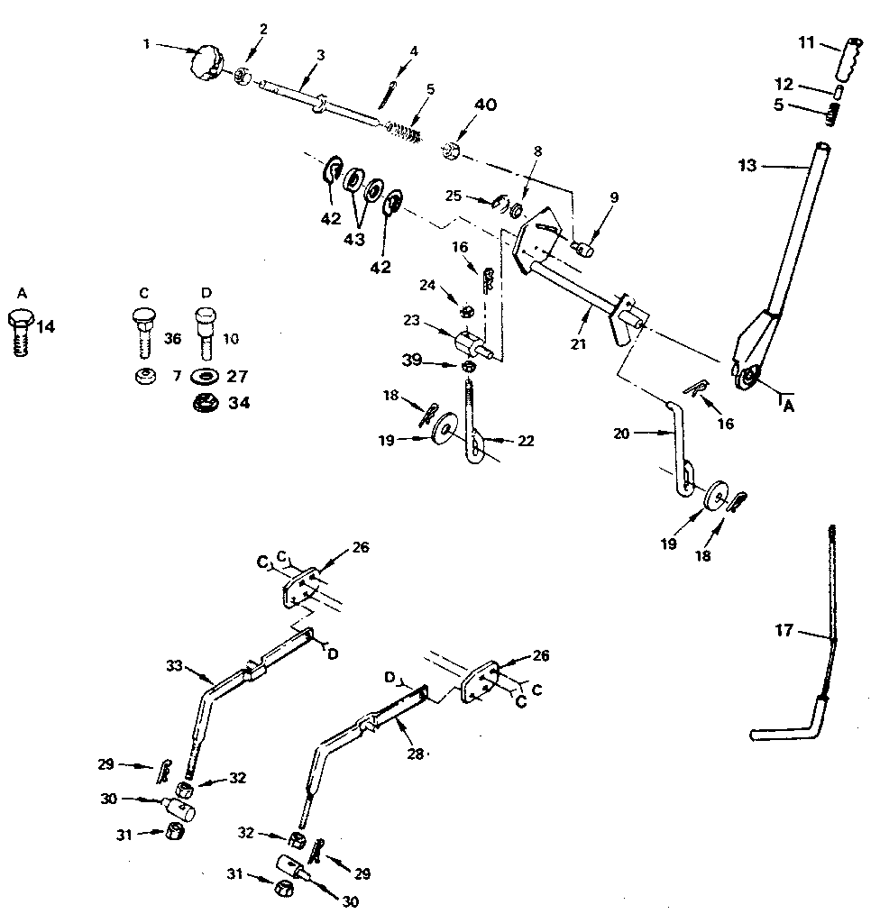 Craftsman 917254680 lift adjustment diagram