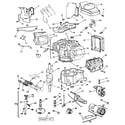 Briggs & Stratton 422707-1511-01 cylinder, crankshaft and engine base group diagram