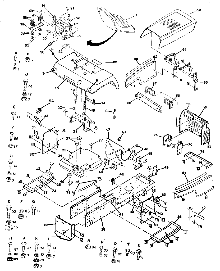 Craftsman 917254721 chassis and enclosures diagram