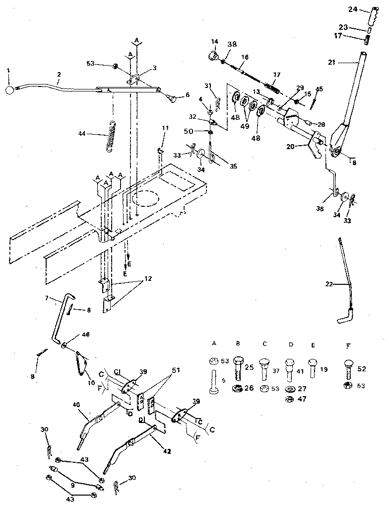 Craftsman 917254721 lift adjustment diagram