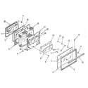 Kenmore 9117398812 oven door section diagram