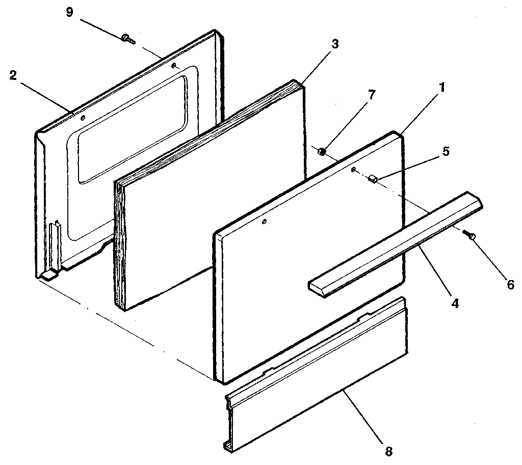 Kenmore 1199028811 door diagram