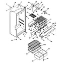 Kenmore 2538796010 cabinet diagram