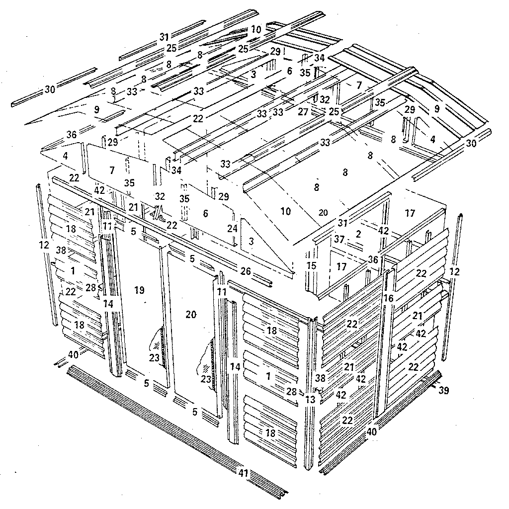 Sears 69768734 replacement parts diagram