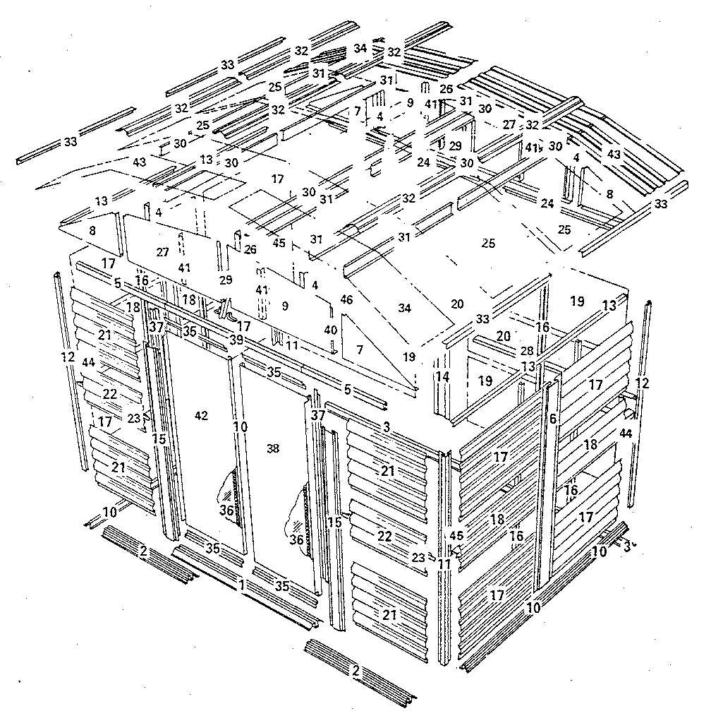 Sears 69768735 replacement parts diagram
