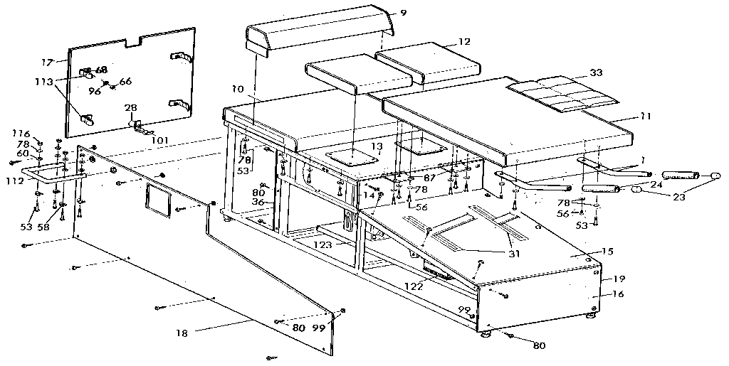 Lifestyler 614299091 frame assembly diagram