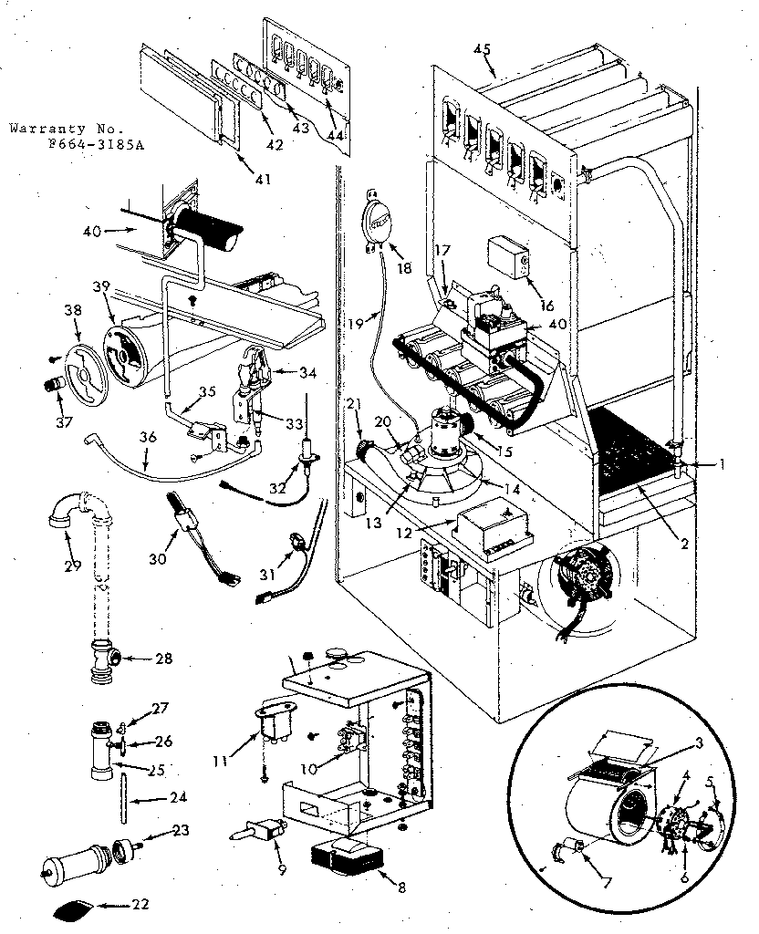 Kenmore 867779442 functional replacement parts/769453 diagram