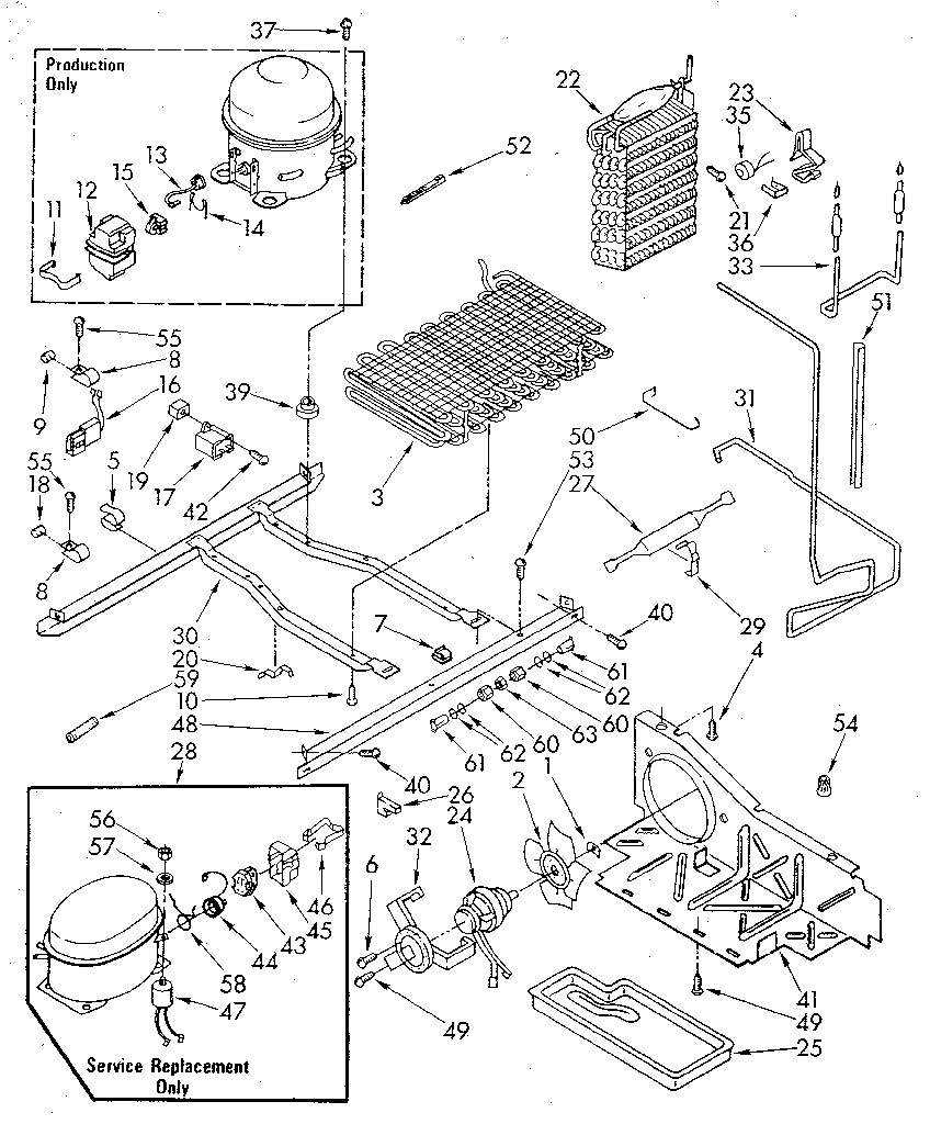 Kenmore 1068552610 unit diagram