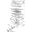 Craftsman 2582327830 grill and burner section diagram