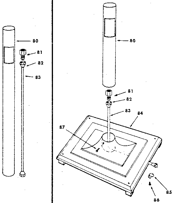 Craftsman 2582327850 post and patio base diagram
