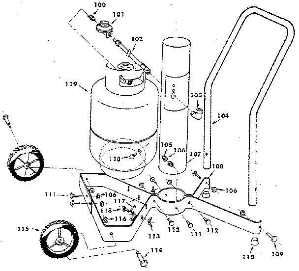 Craftsman 2582327850 economy cart diagram