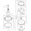 Kenmore 11081820100 agitator, basket and tub diagram