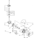 Kenmore 11081820100 brake, clutch, gearcase, motor and pump diagram